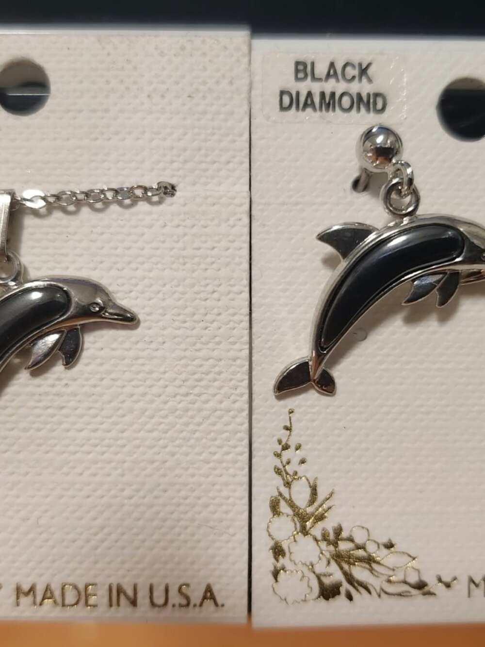 Dolphin Necklace & Earring Set